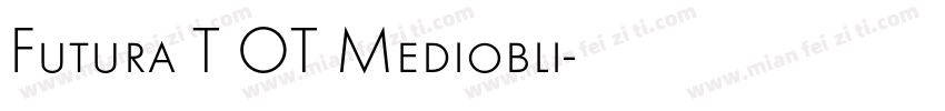 Futura T OT Mediobli字体转换